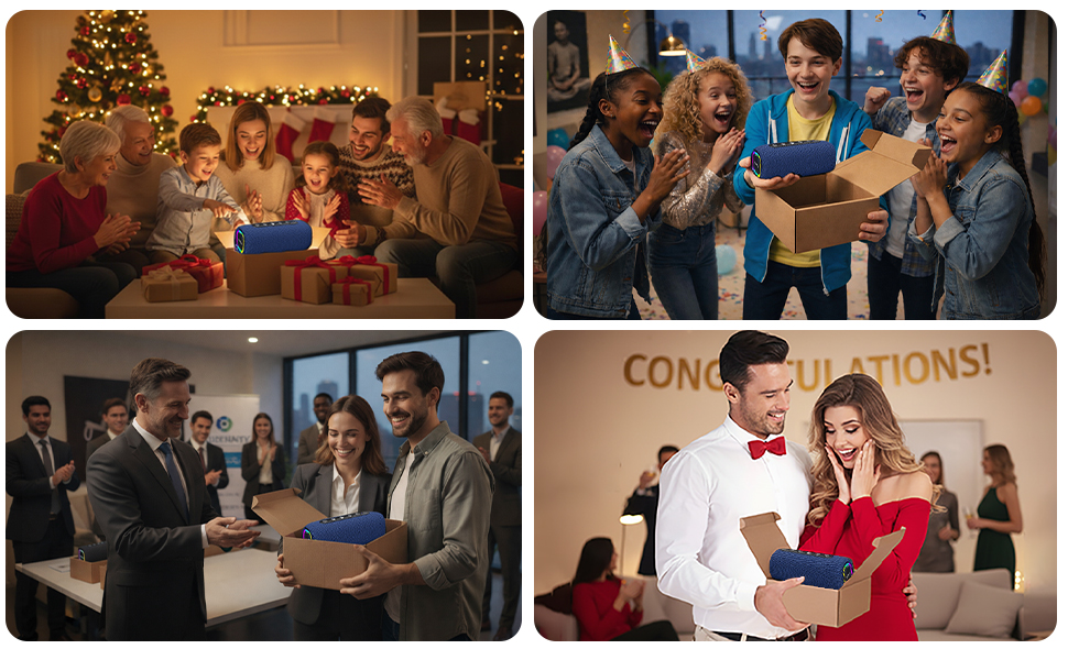 Perfect gift idea for men women christmas present birthday gift office celebration portable speaker