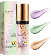 4 In 1 Primer for Face Before Makeup, Color Corrector Face Primer Makeup | Avocado Isolation Crea...