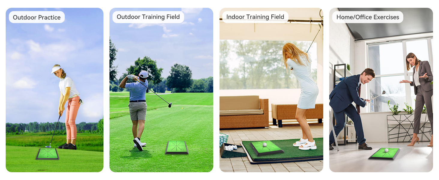 Golf Hitting Mat | Golf Training Mat for Swing | Extra Replaceable Golf Practice Mat