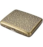 Lucklybestseller Retro Metal Cigarette Case Holder,Double Auto Sided Spring Clip Open Pocket Hold...