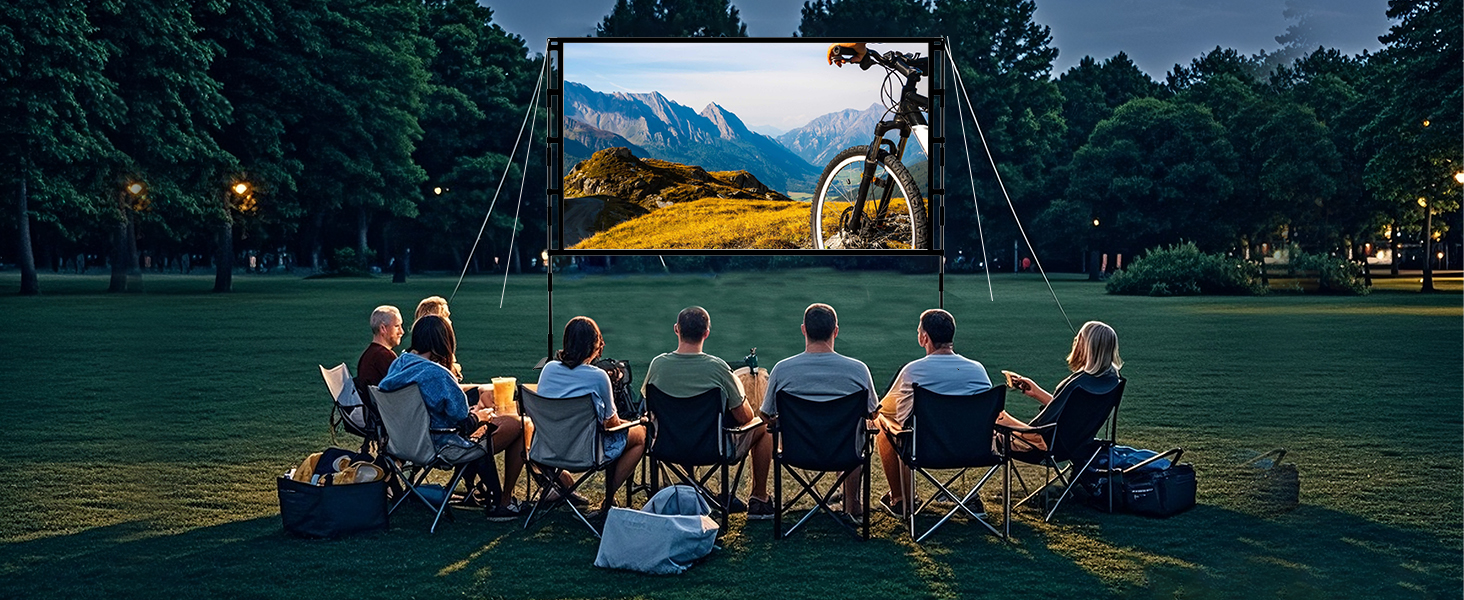 Outdoor Projector Screen with Stand