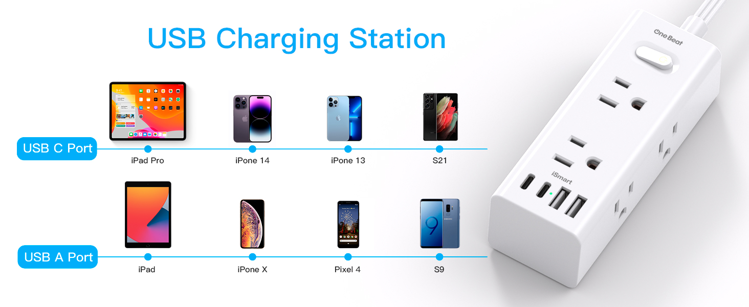 Power Strip with usb ports