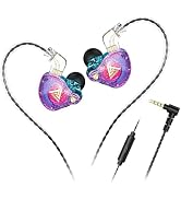 Yeabomy Wired Gaming Earbuds,QKZ AK6 PRO in Ear Monitors, Deep Bass Sound Wired Earbuds, HiFi in ...