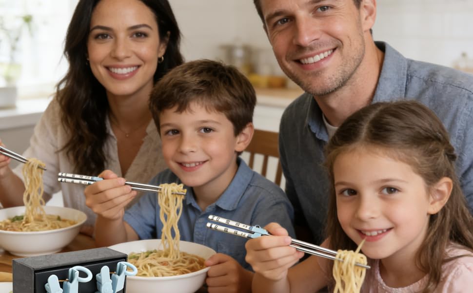 chopstick helpers and stainless steel chopsticks holder