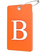Gostwo 2 Pack Luggage Tags for Suitcases, 26 Initial Letter Travel Luggage Baggage Identification...