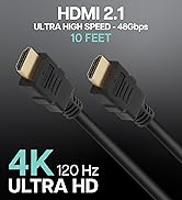VisionTek HDMI 2.1 10 Foot Cable - Compatible with HDTV Formats, OS X, & Windows (M/M) (901464)