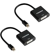 FEMORO Mini DisplayPort to DVI Adapter 2 Pack, MDP Display Port to DVI-D Adapter Male to Female (...