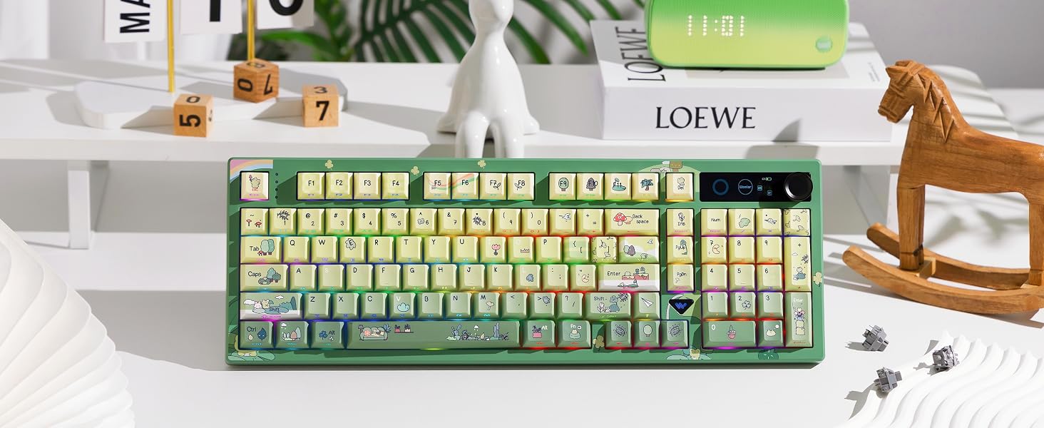 Mechanical Keyboard Wireless with Screen