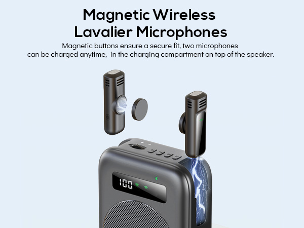 zoweetek voice amplifier microphone and speaker classroom microphone for teachers