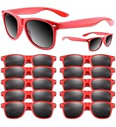 ASTARON Neon Sunglasses Bulk,12 Pack Sunglasses Party Favors for Summer Beach Wedding Party, Birt...