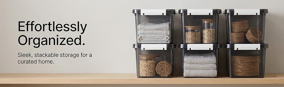 black small clear box