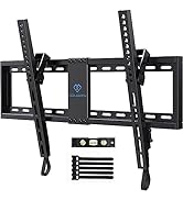 PERLESMITH UL Listed TV Mount for Most 37-82 inch TV, Universal Tilt TV Wall Mount Fits 16”- 24” ...