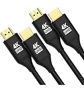 KELink Short HDMI Cables 1.5FT/0.5M, 2 Pack 4K @ 60 Hz in-Wall CL3 Rated HDMI 2.0 Cord High Speed...