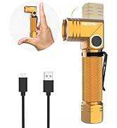NICRON Flashlight, 700 Lumens 90 Degree Pocket Flashlight Rechargeable IP65 Waterproof 7 Modes fo...
