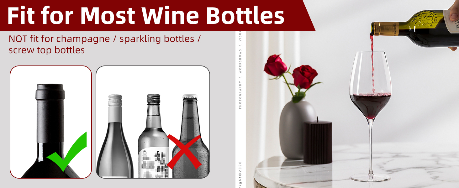 wine toppers for wine bottles