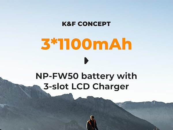 3*1100mAh NP-FW50 battery