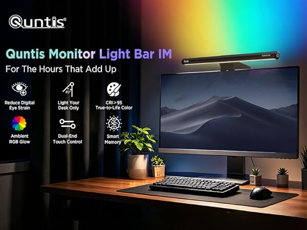 monitor light bar wtih backlight