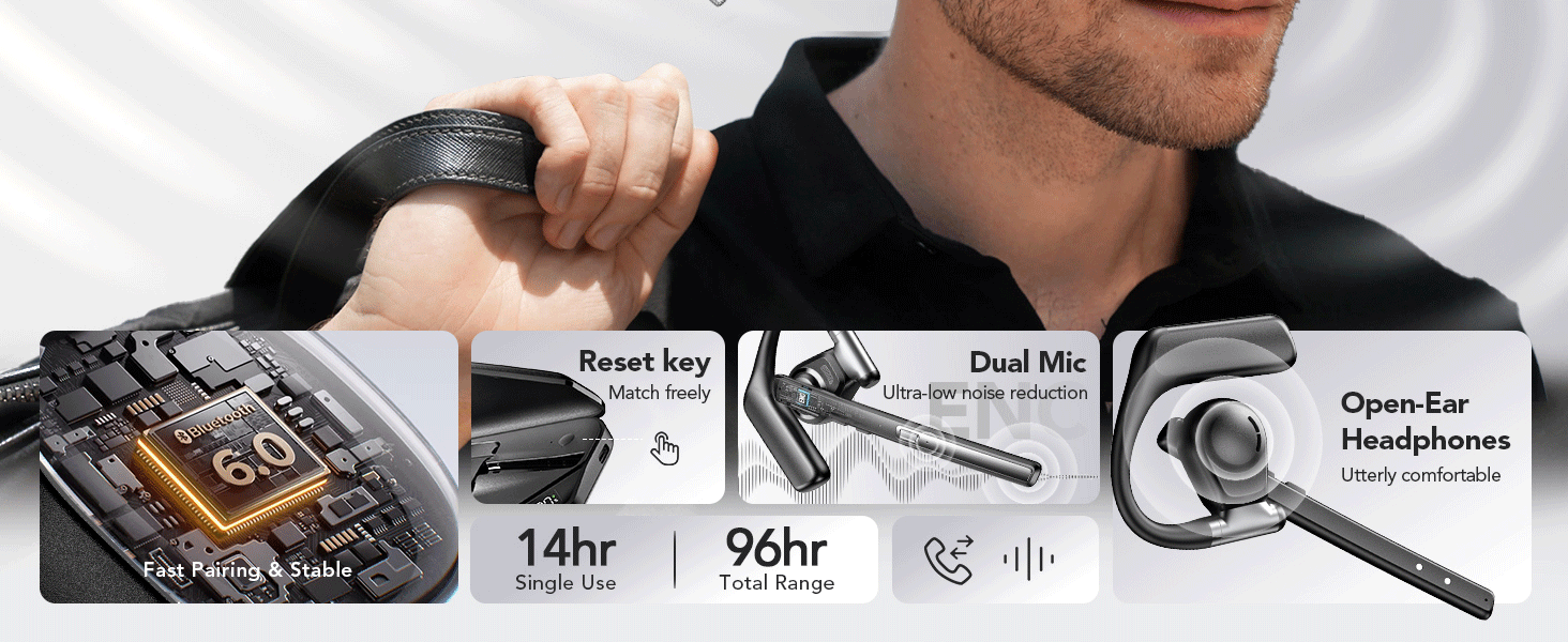 960mAh Large-Capacity Charging Case