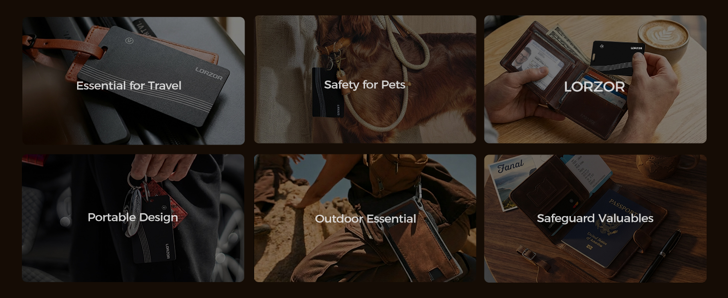 AirTag Smart Card for Apple Find My, GPS Item Finder IP68 Waterproof Locator for Keys, Pets, Luggage