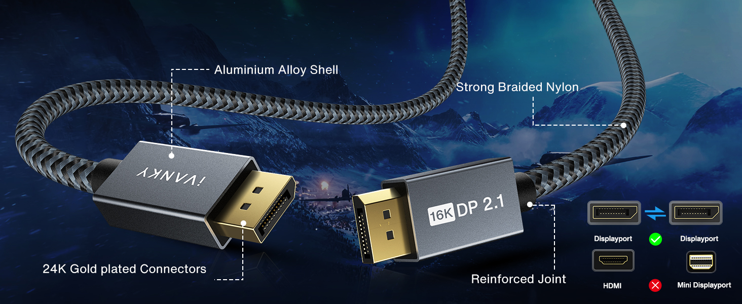displayport cable 2.1