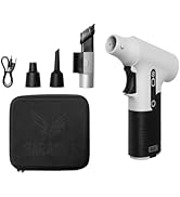 SANARAE 130,000RPM Cordless Air Duster &amp; Mini Vacuum Cleaner – Rechargeable 100W Handheld Blower ...