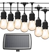 MagicPro Solar String Lights, 15 LED Bulbs Waterproof Heavy Duty Outdoor 44 Ft for Garden Yard De...