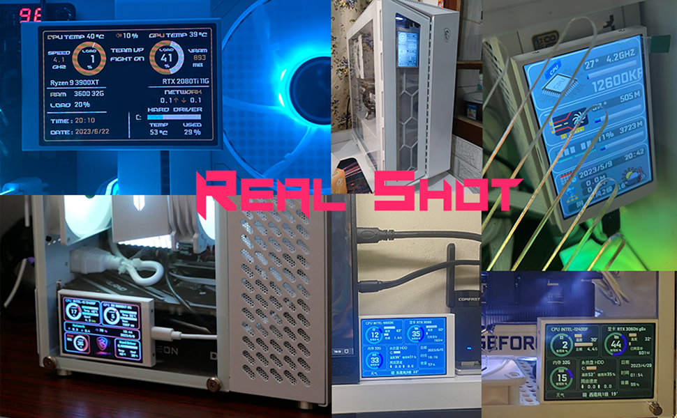 3.5 white computer temperature monitor