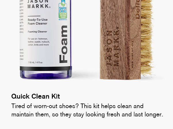 Quick Clean Kit helps protect and maintain them, so they stay looking fresh and last longer