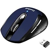LeadsaiL Wireless Computer Mouse, 2.4G Portable Slim Cordless Mouse Less Noise for Laptop Optical...