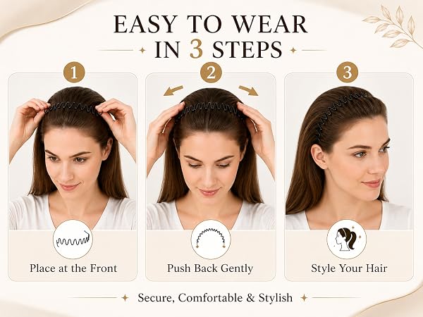 EASY TO WEARIN 3 STEPS