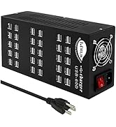 USB Charging Station, Cinlinso 60 Port 300W/60A,Intelligent Protection,MultiPort USB Charger Stat...