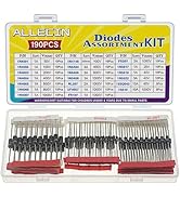 ALLECIN 20Values Diodes Kit 1N4001 1N4002 1N4003 1N4004 1N4005 1N4006 1N4007 1N4148 1N5404 1N5406...