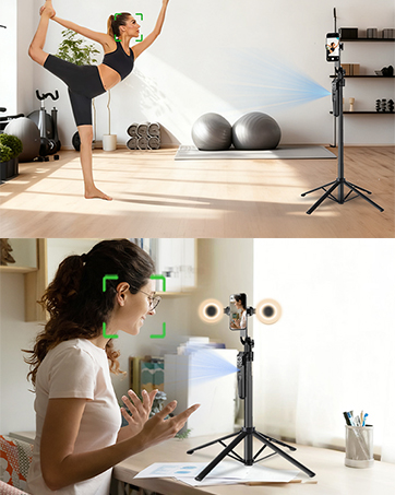 phone tripod with light