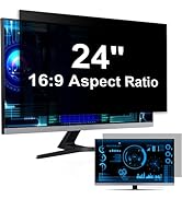 [2-Pack] 24 Inch Computer Privacy Screen Filter for 16:9 Widescreen Monitor, Removable Eye Protec...