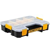 POWERTEC Small Parts Organizer &amp; Tool Box – 14 Compartments, Stackable Storage with Interlocking ...