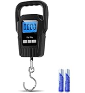 Digital Fish Scale Hanging Scale Fishing Scale,110lb/50kg Luggage Scale,Upgrade Large Handle &amp; Ba...