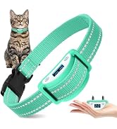 Mini Cat Training Collar, Smallest Shock Collar for Cats with Beep Vibration Shock, Auto Anti-Meo...