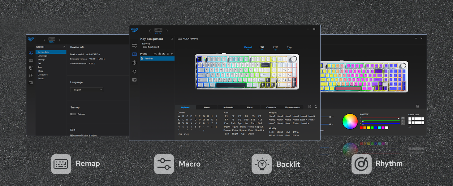 F99 PRO wireless gaming keyboard