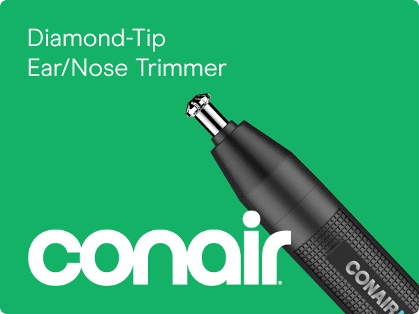 Conair nose ear hair trimmer mensman battery pouch 3 bevel design technology 360