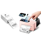 Phomemo 4x6 Shipping Label Printer with Touch Screen &amp; 4x6 Thermal Shipping Label (Pack of 250 4x...