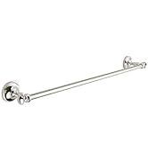 khtumeware 1 Pack Vibrant Polished Nickel Towel Bar 24 Inch Towel Rack for Bathroom Wall Mounted ...