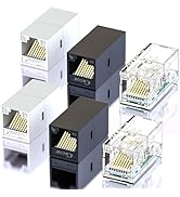 CNCOB Ethernet Coupler RJ45 Coupler 6 Pack Ethernet Connector Cable Extender Female to Female for...