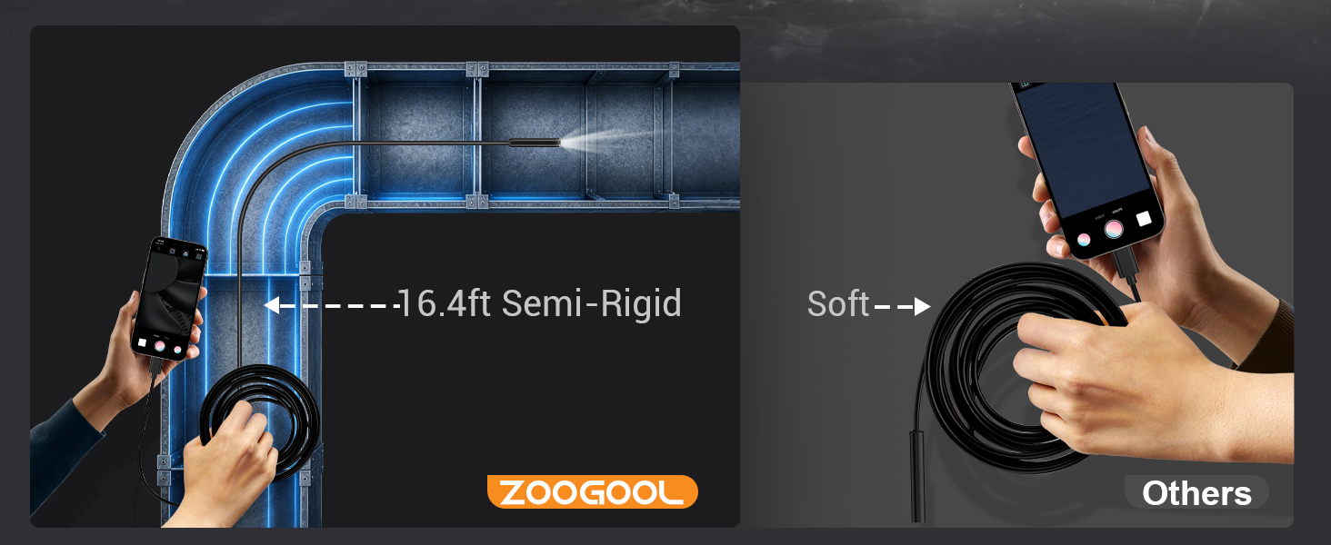 Semi-rigid endoscope