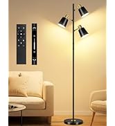 OUTON LED Tree Floor Lamp, Modern Dimmable Standing Lamp with Remote &amp; Touch Control, 4 Color Tem...
