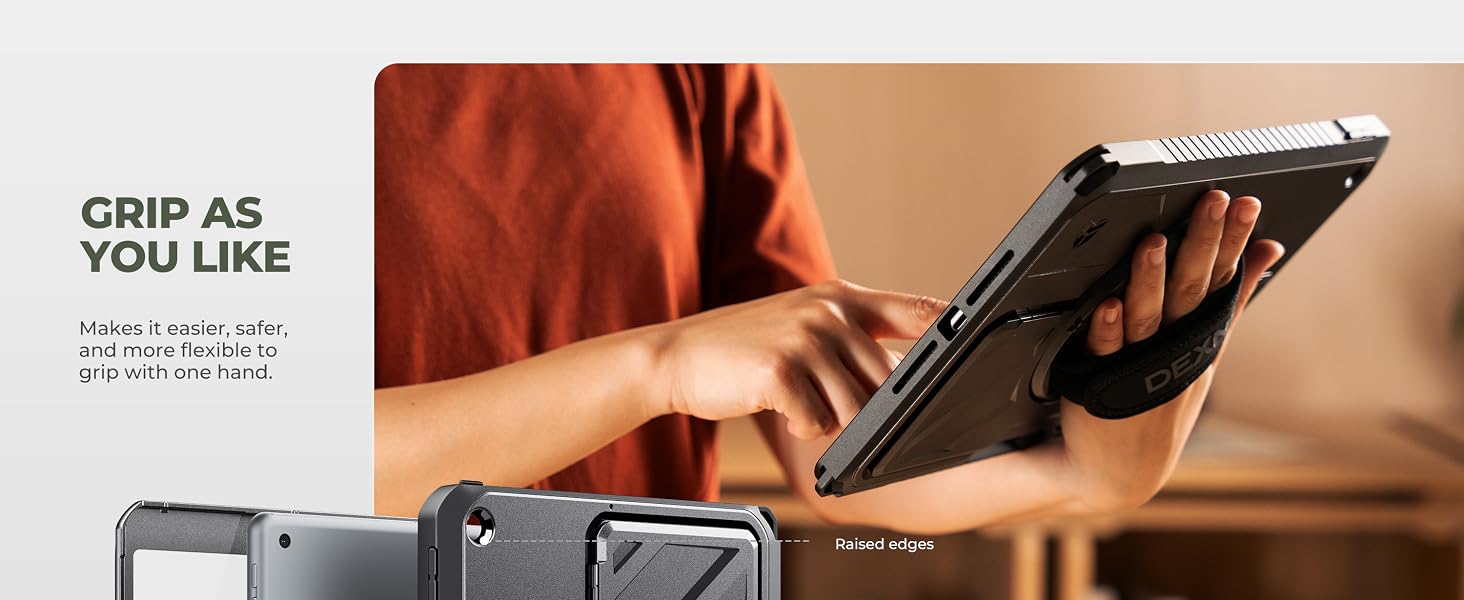 Dexnor for iPad 9th/8th/7th Generation 10.2 inch Case with Screen Protector