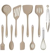 CAROTE Kitchen Utensil Set for Nonstick Cookware, Heat Resistant Silicone Cooking Utensils Set 10...