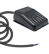 Foot Switch Pedal AC 250V 10A, 6.5FT Cable Foot Controller Power Switch Non-Slip for Industrial