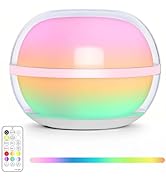 LOFTEK 3.5-inch Smart Sphere Night Light, Multi-Color Magnetic Rechargeable Ball Lights, Waterpro...
