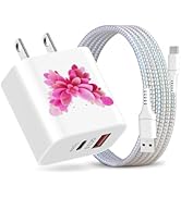 SAMONPOW for iPhone 17 16 15 Charger Fast Charging USB C Charger Block with 4FT USB A to iPhone C...
