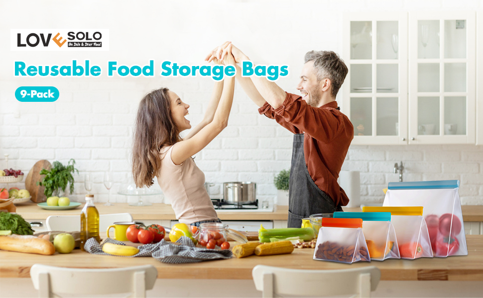 LOVESOLO Reusable Food Storage Bags